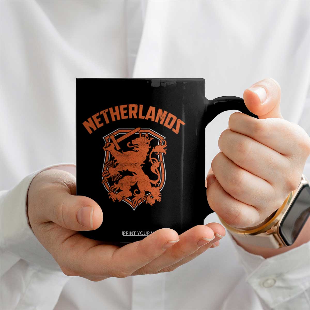 Netherlands Dutch Republic Lion Vintage Holland Crest Coffee Mug