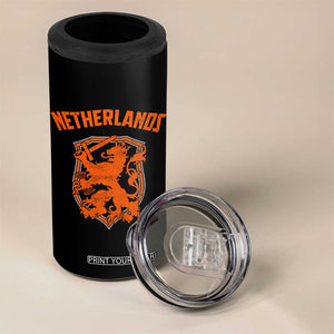 Netherlands Dutch Republic Lion Vintage Holland Crest 4 in 1 Can Cooler Tumbler