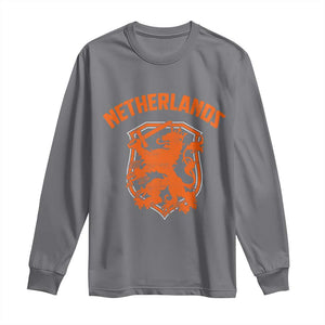Netherlands Dutch Republic Lion Vintage Holland Crest Long Sleeve Shirt