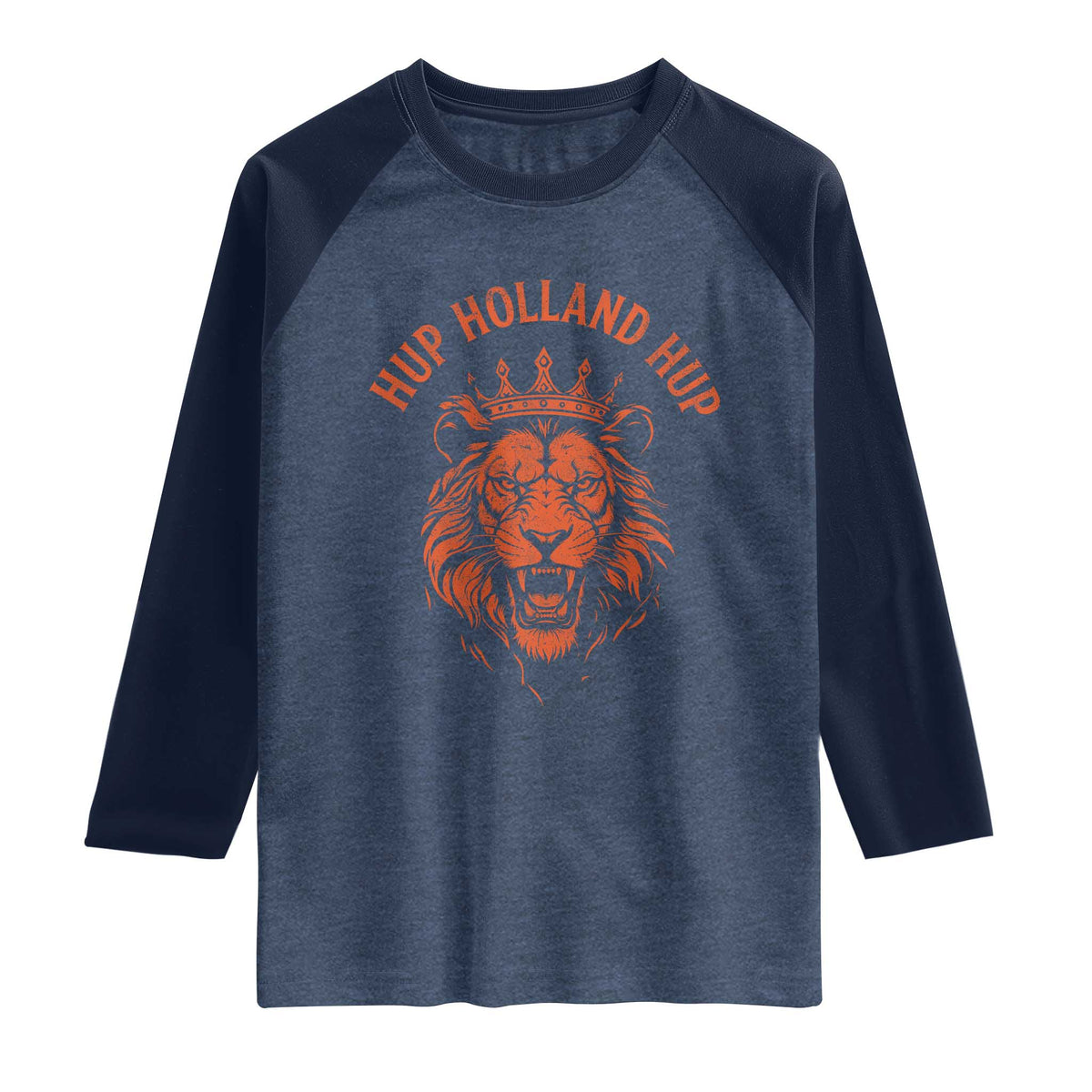 Hup Holland Hup Dutch Orange Lion Netherlands Heritage Raglan Shirt