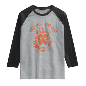 Hup Holland Hup Dutch Orange Lion Netherlands Heritage Raglan Shirt
