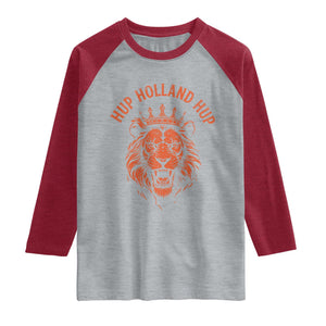 Hup Holland Hup Dutch Orange Lion Netherlands Heritage Raglan Shirt