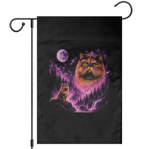 Princess Cat Howling To The Moon Vintage 90s Nature Garden Flag TS11 Black Print Your Wear