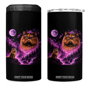 Princess Cat Howling To The Moon Vintage 90s Nature 4 in 1 Can Cooler Tumbler TS11 One Size: 16 oz Black Print Your Wear