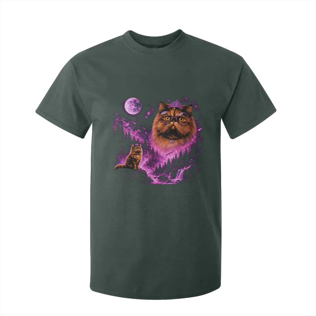 Princess Cat Howling To The Moon Vintage 90s Nature T Shirt For Kid TS11 Dark Forest Green Print Your Wear