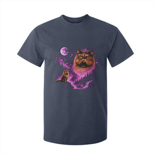 Princess Cat Howling To The Moon Vintage 90s Nature T Shirt For Kid TS11 Navy Print Your Wear