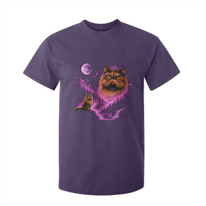 Princess Cat Howling To The Moon Vintage 90s Nature T Shirt For Kid TS11 Purple Print Your Wear