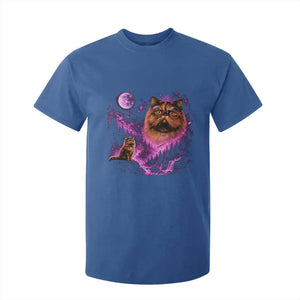 Princess Cat Howling To The Moon Vintage 90s Nature T Shirt For Kid TS11 Royal Blue Print Your Wear