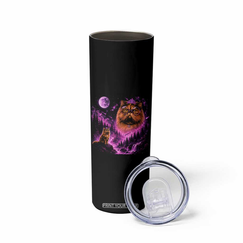 Princess Cat Howling To The Moon Vintage 90s Nature Skinny Tumbler TS11 Print Your Wear