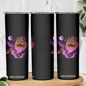 Princess Cat Howling To The Moon Vintage 90s Nature Skinny Tumbler TS11 Print Your Wear