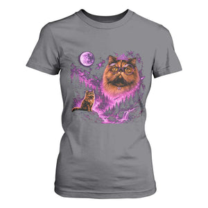 Princess Cat Howling To The Moon Vintage 90s Nature T Shirt For Women TS11 Charcoal Print Your Wear