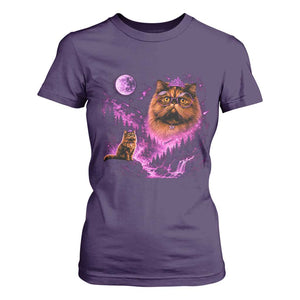 Princess Cat Howling To The Moon Vintage 90s Nature T Shirt For Women TS11 Purple Print Your Wear