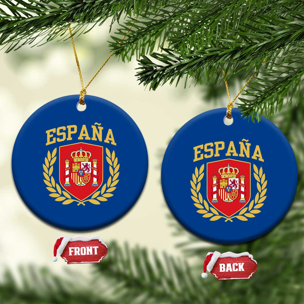 Espana Escudo Retro Spain Coat of Arms Español Ceramic Ornament
