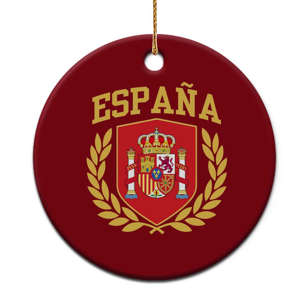 Espana Escudo Retro Spain Coat of Arms Español Ceramic Ornament
