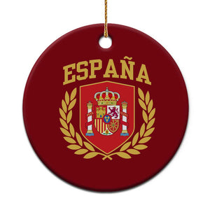 Espana Escudo Retro Spain Coat of Arms Español Ceramic Ornament