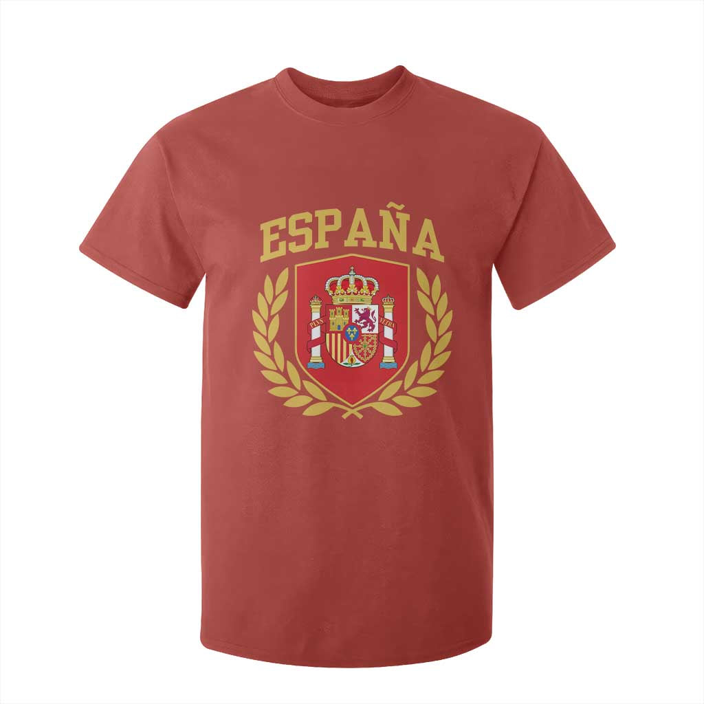 Espana Escudo Retro Spain Coat of Arms Español T Shirt For Kid