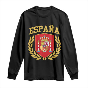 Espana Escudo Retro Spain Coat of Arms Español Long Sleeve Shirt