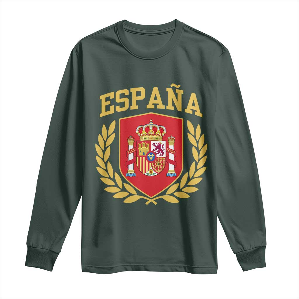 Espana Escudo Retro Spain Coat of Arms Español Long Sleeve Shirt