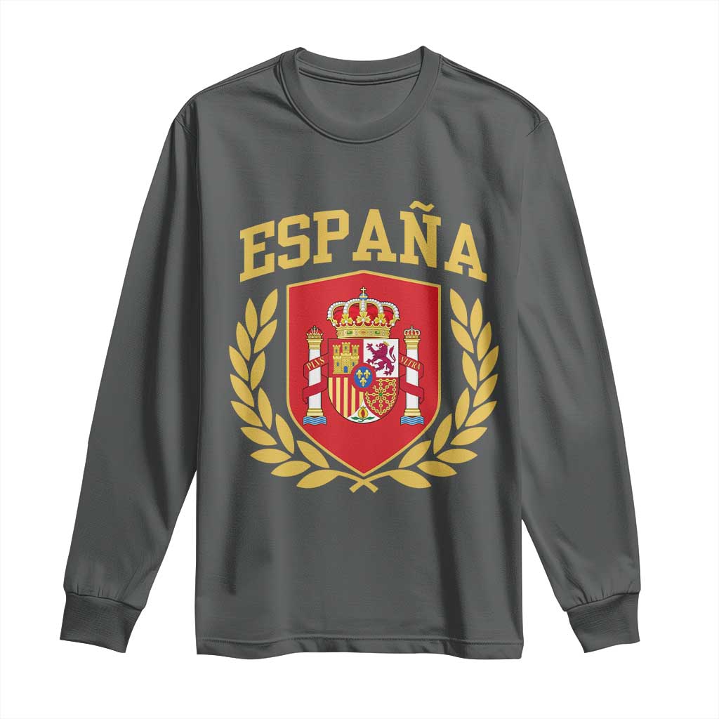 Espana Escudo Retro Spain Coat of Arms Español Long Sleeve Shirt