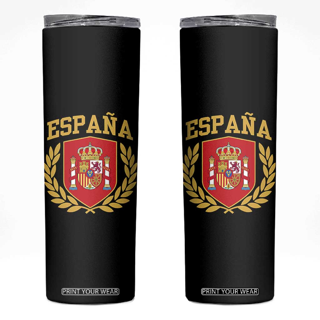 Espana Escudo Retro Spain Coat of Arms Español Skinny Tumbler