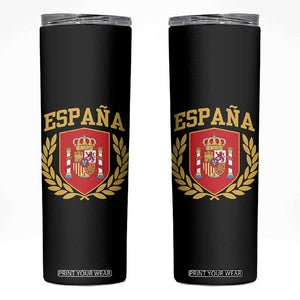 Espana Escudo Retro Spain Coat of Arms Español Skinny Tumbler