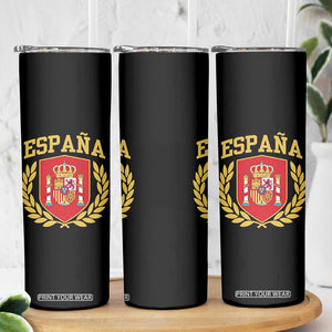 Espana Escudo Retro Spain Coat of Arms Español Skinny Tumbler