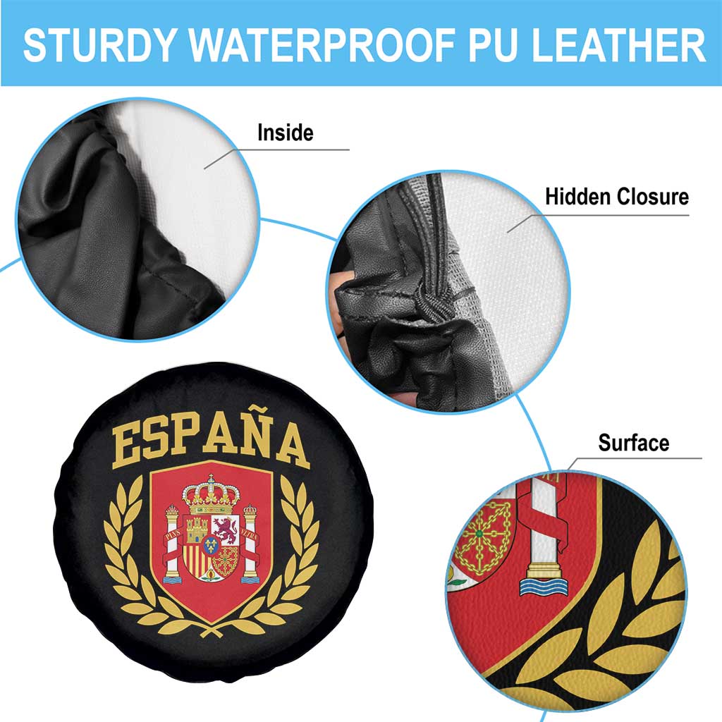 Espana Escudo Retro Spain Coat of Arms Español Spare Tire Cover