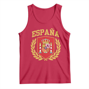 Espana Escudo Retro Spain Coat of Arms Español Tank Top