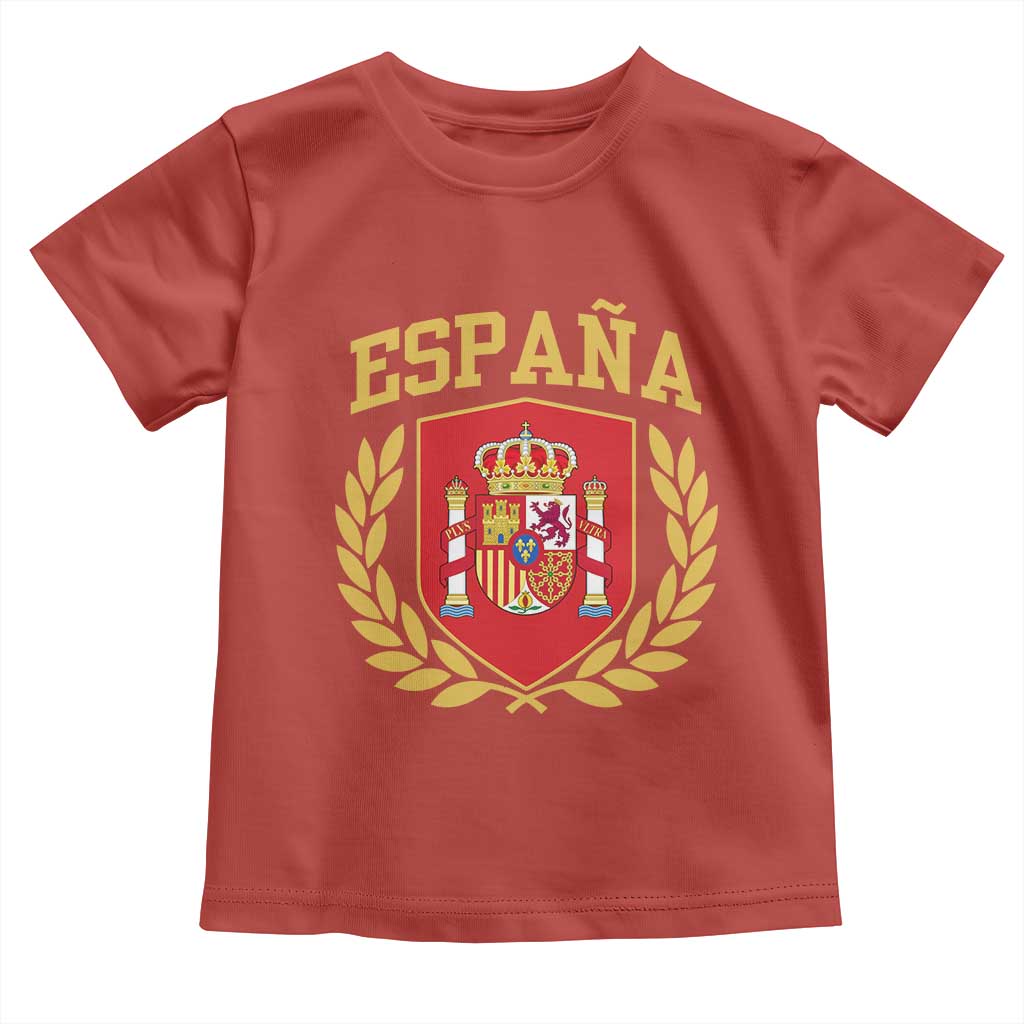 Espana Escudo Retro Spain Coat of Arms Español Toddler T Shirt