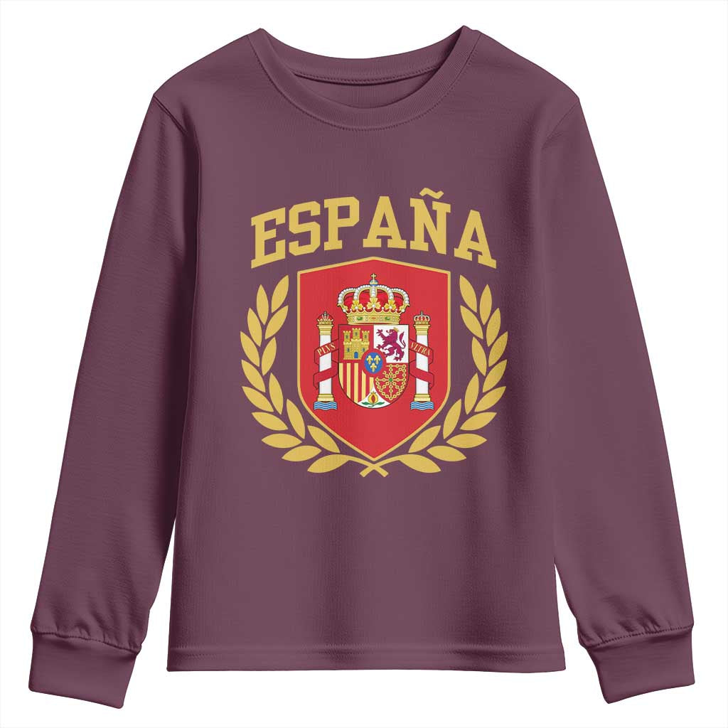 Espana Escudo Retro Spain Coat of Arms Español Youth Sweatshirt