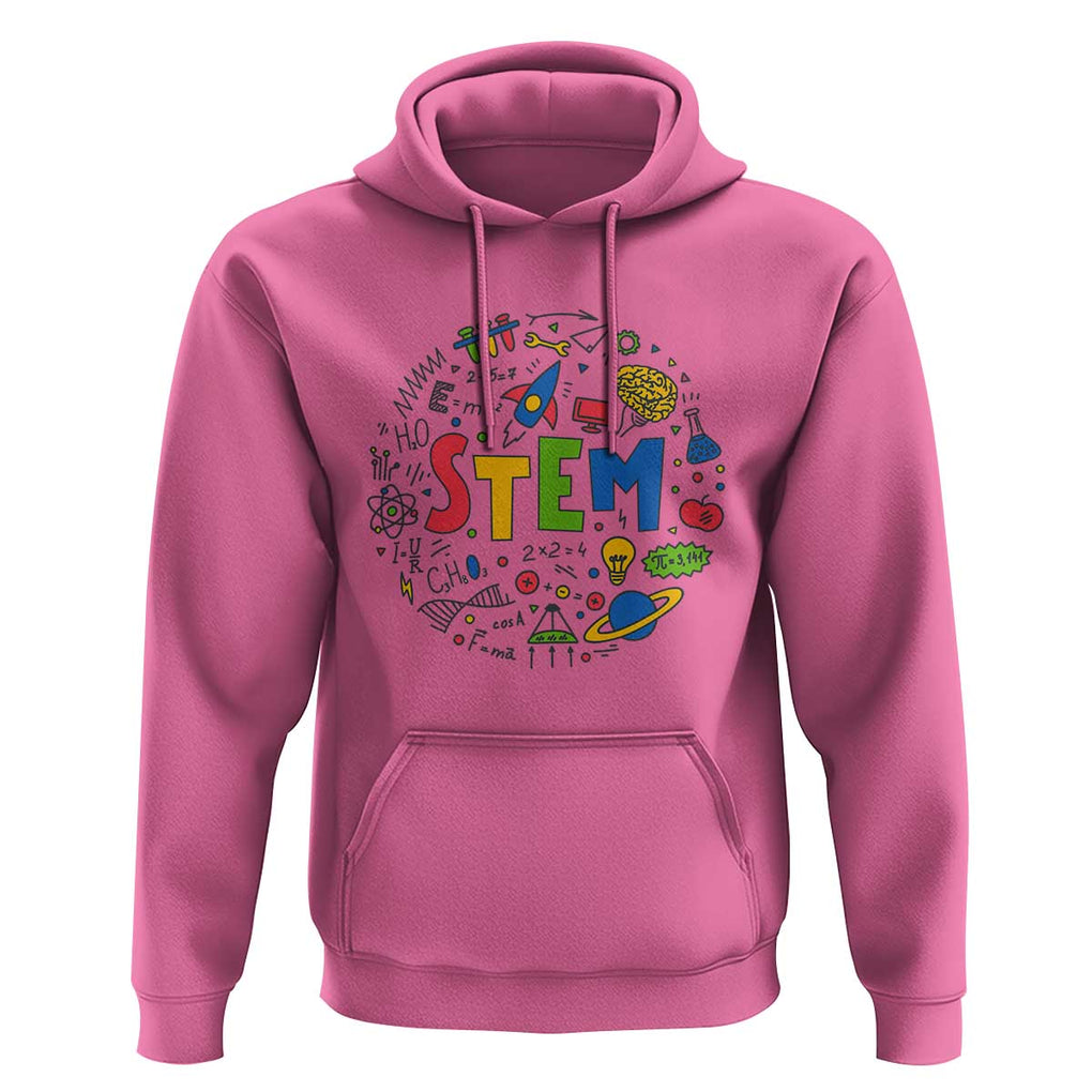 STEM Teacher Hoodie Science Technology Engineering Math School TS11 Azalea Print Your Wear