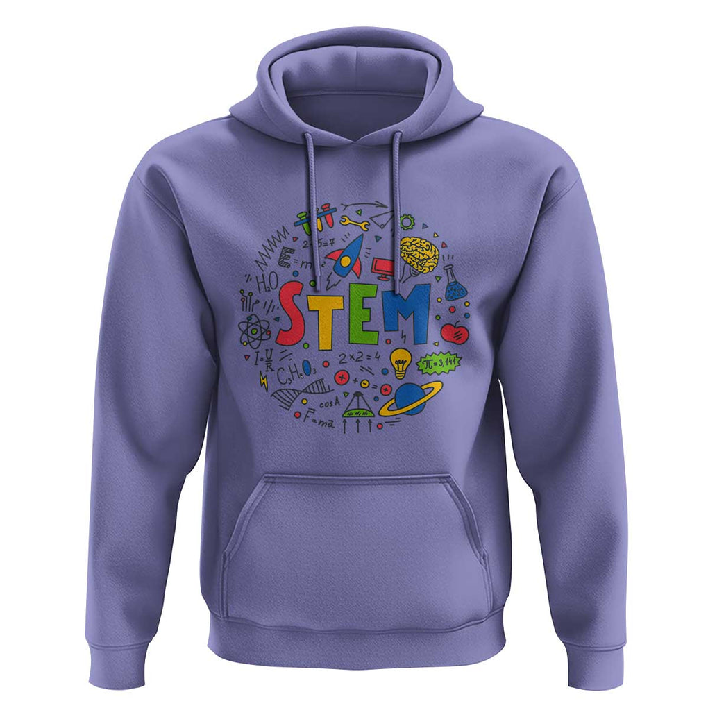 STEM Teacher Hoodie Science Technology Engineering Math School TS11 Violet Print Your Wear