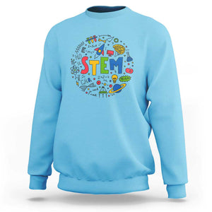 STEM Teacher Sweatshirt Science Technology Engineering Math School TS11 Sky Print Your Wear