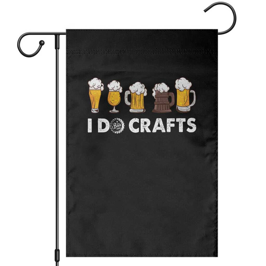 Funny Beer Garden Flag I Do Crafts Vintage Beer Brewing TS11 Black Print Your Wear