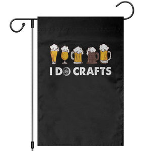 Funny Beer Garden Flag I Do Crafts Vintage Beer Brewing TS11 Black Print Your Wear