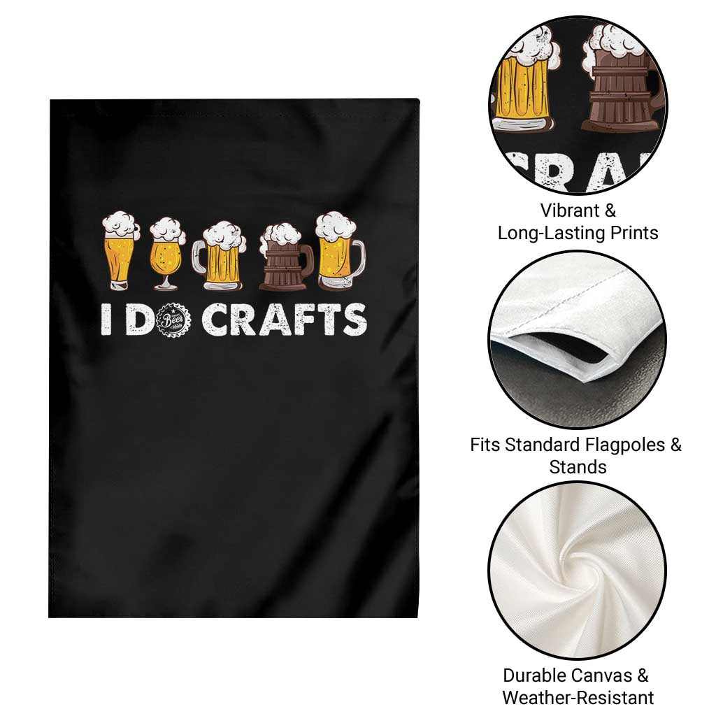 Funny Beer Garden Flag I Do Crafts Vintage Beer Brewing TS11 Print Your Wear