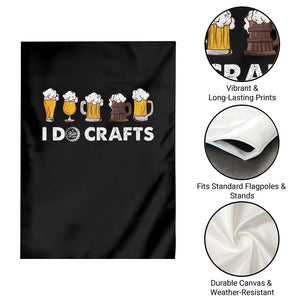 Funny Beer Garden Flag I Do Crafts Vintage Beer Brewing TS11 Print Your Wear