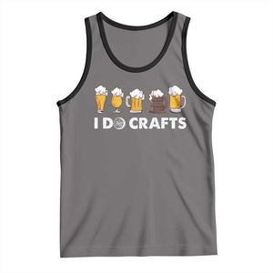Funny Beer Tank Top I Do Crafts Vintage Beer Brewing TS11 Deep Heather Black Print Your Wear