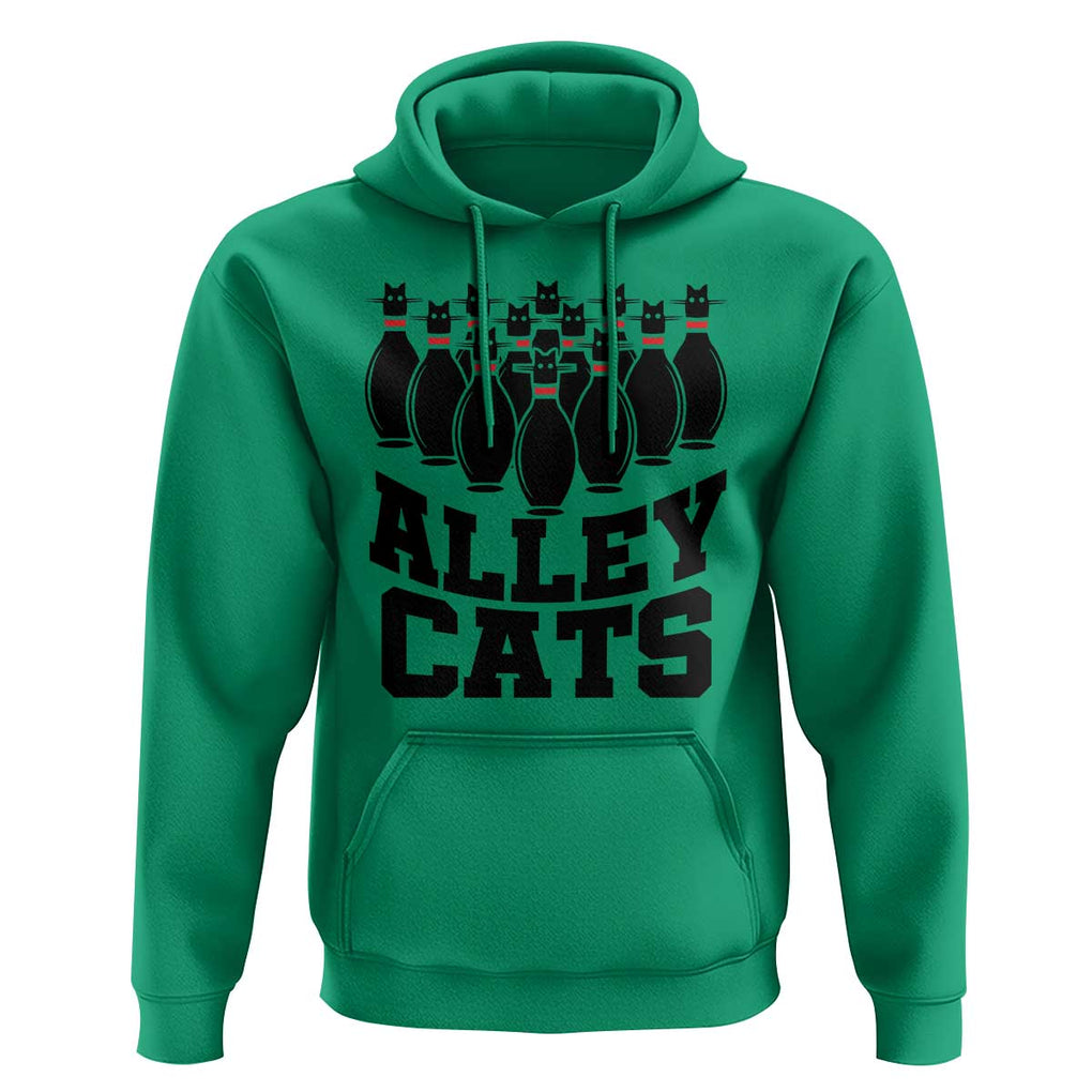 Funny Bowling Hoodie Alley Cats Bowler Player Pins Strike TS11 Irish Green Print Your Wear