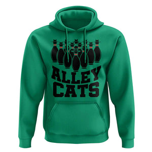 Funny Bowling Hoodie Alley Cats Bowler Player Pins Strike TS11 Irish Green Print Your Wear