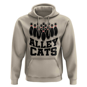 Funny Bowling Hoodie Alley Cats Bowler Player Pins Strike TS11 Sand Print Your Wear