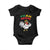 Jamaica Chicken Baby Onesie Yeah Mon Jamaican Rastacap TS11 Black Print Your Wear