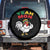 Jamaica Chicken Spare Tire Cover Yeah Mon Jamaican Rastacap TS11 No hole Black Print Your Wear