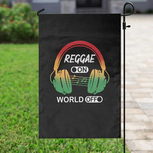 Reggae On World Off Garden Flag Reggae King Music Rastafarian TS11 Print Your Wear