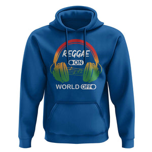 Reggae On World Off Hoodie Reggae King Music Rastafarian TS11 Royal Blue Print Your Wear