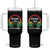 Reggae On World Off Tumbler With Handle Reggae King Music Rastafarian TS11 One Size: 40 oz Black Print Your Wear