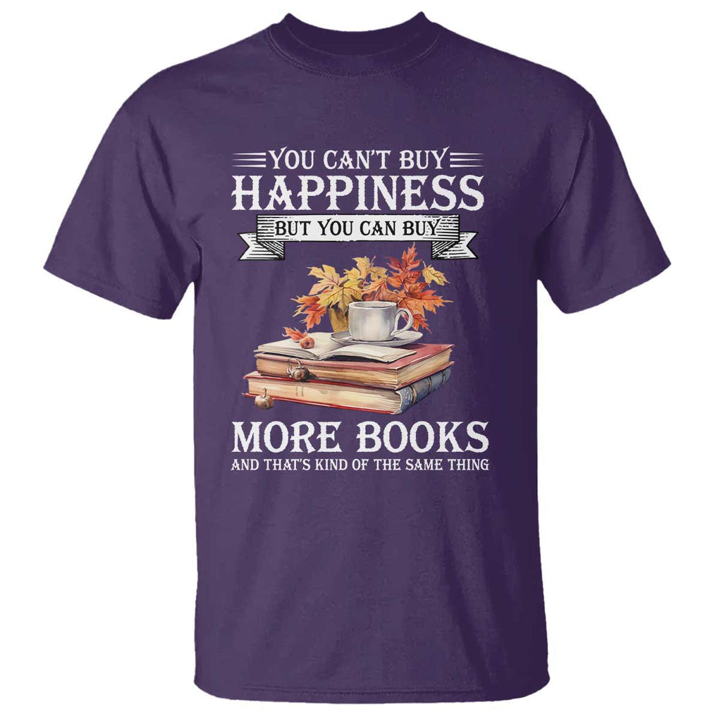 Funny Reading Lover T Shirt You Can't buy Happiness But You Can Buy More Books TS11 Purple Print Your Wear