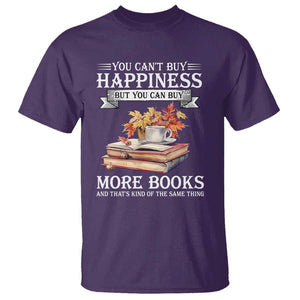 Funny Reading Lover T Shirt You Can't buy Happiness But You Can Buy More Books TS11 Purple Print Your Wear