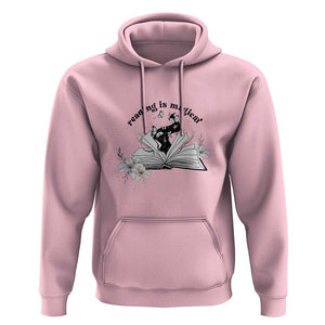Funny Book Lover Hoodie Reading Is Magical Black Magic TS11 Light Pink Print Your Wear