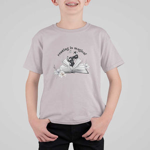 Funny Book Lover T Shirt For Kid Reading Is Magical Black Magic TS11 Ice Gray Print Your Wear